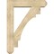 Ekena Millwork Merced Craftsman Rough Sawn Bracket w/ Offset Brace, Douglas Fir, 8"W x 36"D x 48"H BKT0806X36X48MRC04RDF - alternate 3
